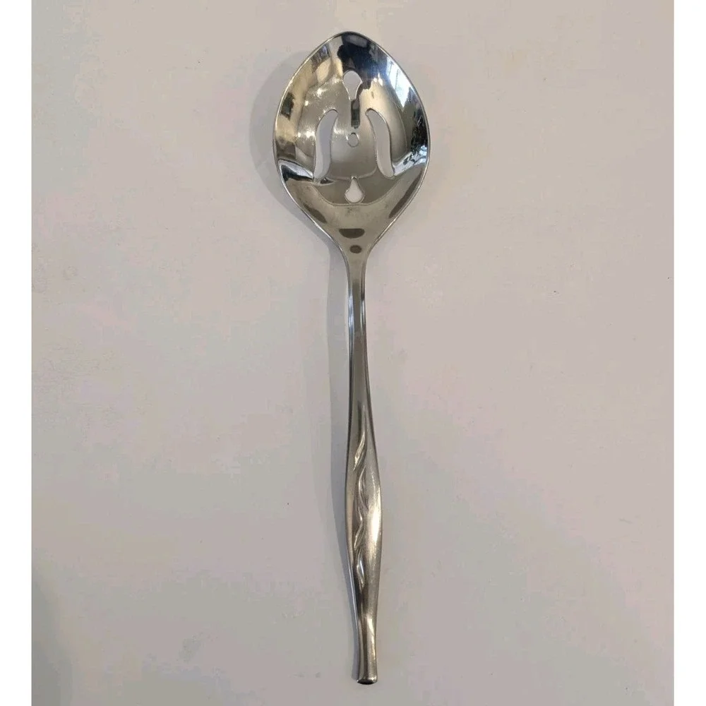 Sears Roebuck Tradition Stainless SRS13 Slotted Serving Spoon Flatware 8.5